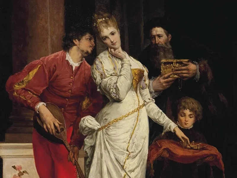 1839-Willem Johannes Martens - Un corteggiamento elegante